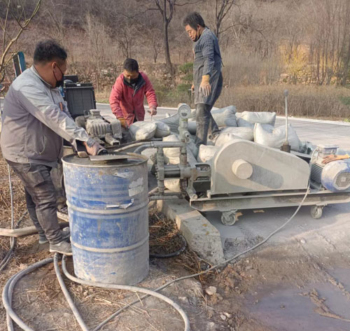 大名路面下沉注浆